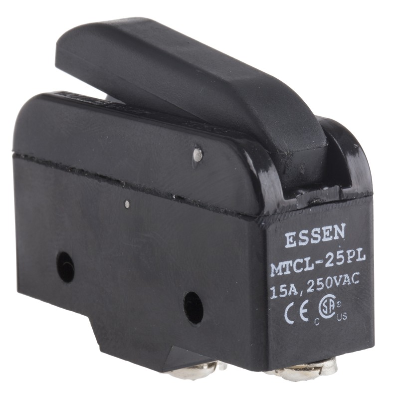 1 pcs - RS PRO Lever Micro Switch, Screw Terminal, 15 A @ 250 V ac, SP-CO