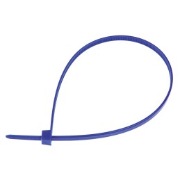 1 Bag of 100 - HellermannTyton Cable Tie, 270mm x 4.6 mm, Blue Polyamide 6.6 (PA66), Pk-100
