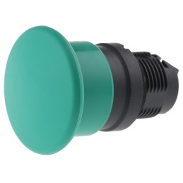 1 pcs - Schneider Electric Harmony XB5 Series Green Spring Return Push Button Head, 22mm Cutout, IP66, IP69K