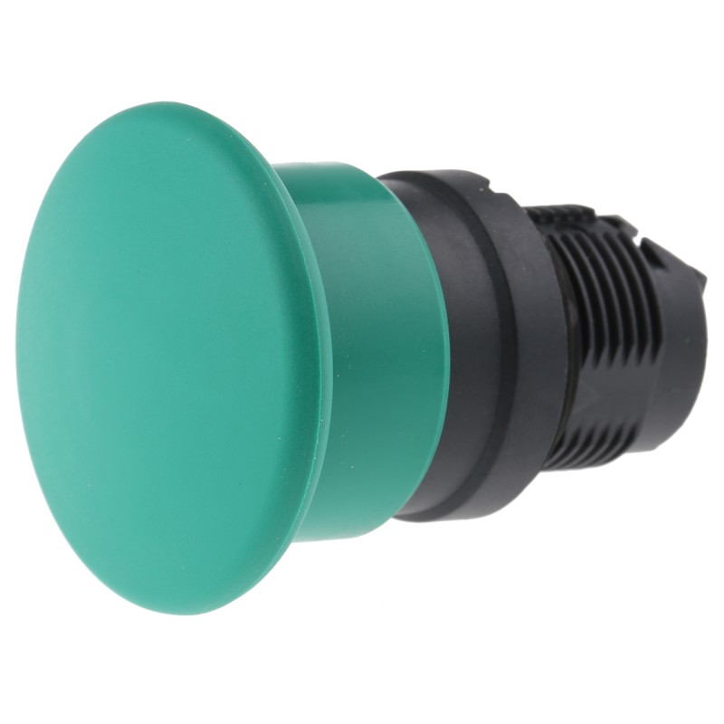 1 pcs - Schneider Electric Harmony XB5 Series Green Spring Return Push Button Head, 22mm Cutout, IP66, IP69K