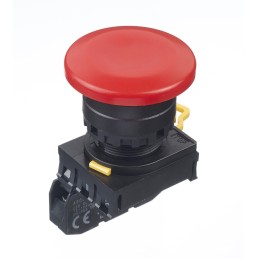 1 pcs - Idec YW Series Illuminated Push Button Complete Unit, Panel Mount, 22mm Cutout, SPST, IP65