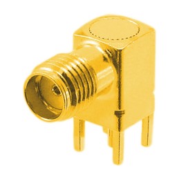 1 pcs - Molex SMA Series, jack PCB Mount SMA Connector, 50Ω, Solder Termination, Right Angle Body