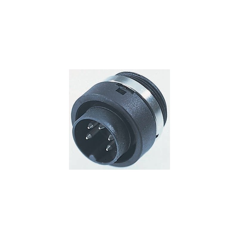 1 pcs - Binder Circular Connector, 3 Contacts, Panel Mount, Miniature Connector, Socket, Male, IP40, 678 Series
