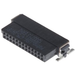 1 pcs - ERNI SMC Series Right Angle Surface Mount PCB Socket, 26-Contact, 2-Row, 1.27mm Pitch, Solder Termination