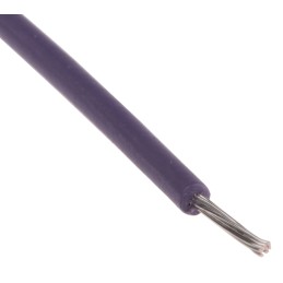1 Reel of 100 M - RS PRO Purple 0.2 mm² Hook Up Wire, 24 AWG, 11/0.16 mm, 100m, XLPE Insulation
