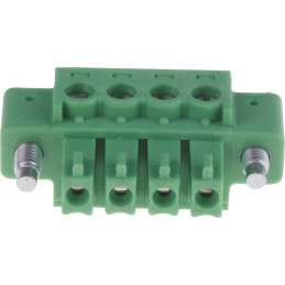 1 pcs - Phoenix Contact 3.81mm Pitch 4 Way Pluggable Terminal Block, Plug, Cable Mount, Screw Termination