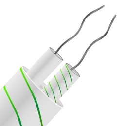 1 pcs - RS PRO Type K Thermocouple Wire, 10m, Unscreened, Glass Fibre Insulation, +350°C Max, 1/0.2mm