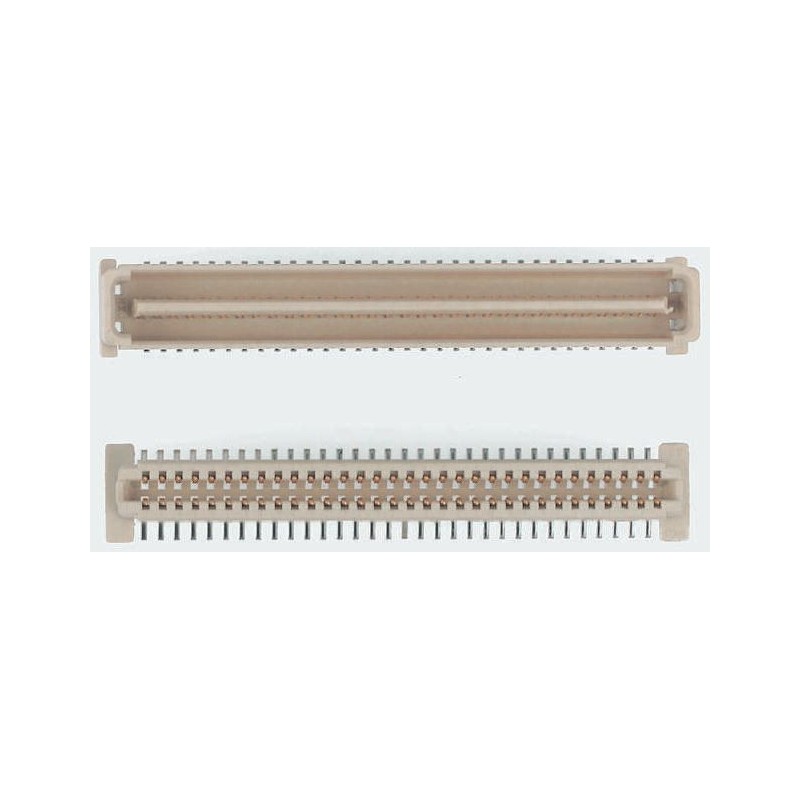 1 pcs - Molex PMC Mezzanine Series Straight Surface Mount PCB Socket, 64-Contact, 2-Row, 1.0mm Pitch, Solder Termination