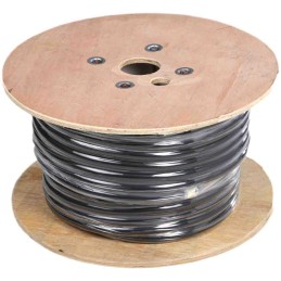 1 Reel of 50 M - RS PRO 4 Core Power Cable, 4 mm², 50m, Black CPE Sheath, 36 A, 450 V, 750 V