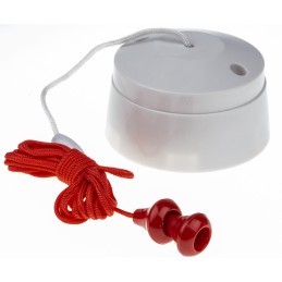 1 pcs - MK Electric White Pull Cord Switch, 6A 2 Way