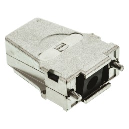 1 pcs - HARTING D-sub Series Metal D Sub Backshell, 9 Way, Strain Relief