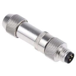 1 pcs - binder Circular Connector, 4 Contacts, Cable Mount, M8 Connector, Socket, Male, IP67, 768 Series