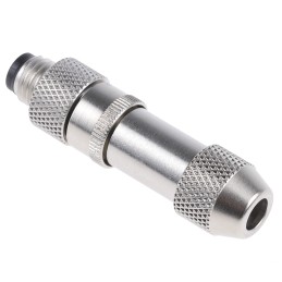 1 pcs - binder Circular Connector, 4 Contacts, Cable Mount, M8 Connector, Socket, Male, IP67, 768 Series