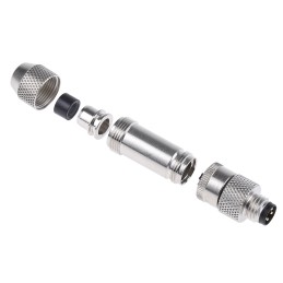 1 pcs - binder Circular Connector, 4 Contacts, Cable Mount, M8 Connector, Socket, Male, IP67, 768 Series