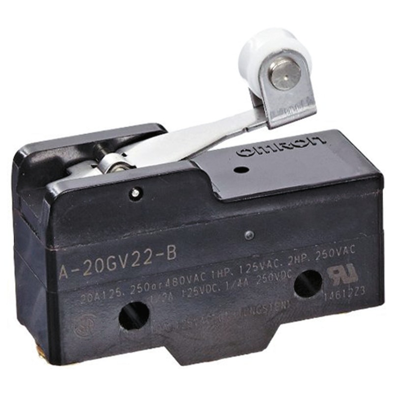 1 pcs - Omron Roller Lever Limit Switch, NO/NC, IP00, SPDT, 500V ac Max, 20A Max