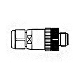 10 pcs - Molex Circular Connector, 8 Contacts, Cable Mount, M12 Connector, Plug, Male, IP67, Micro-Change Series