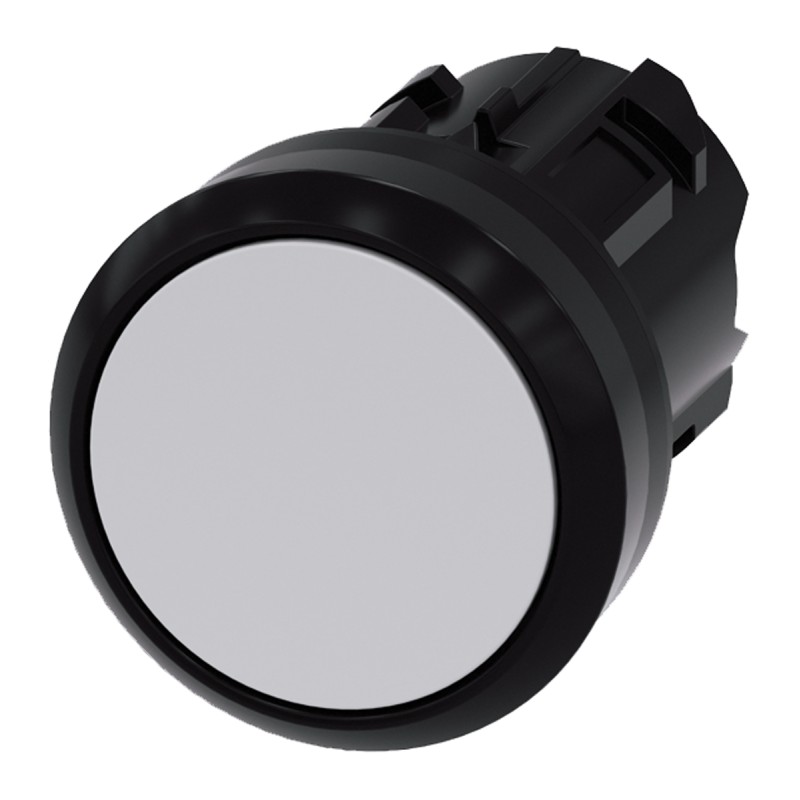 1 pcs - Siemens SIRIUS ACT Series White Momentary Push Button Head, 22mm Cutout, IP66, IP67, IP69K