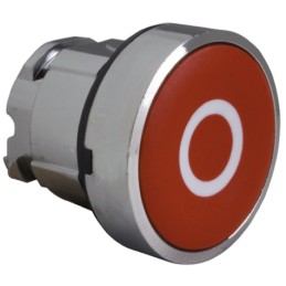 1 pcs - Schneider Electric Harmony XB4 Series Red Spring Return Push Button Head, 22mm Cutout, IP66, IP67, IP69K