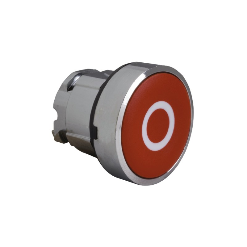 1 pcs - Schneider Electric Harmony XB4 Series Red Spring Return Push Button Head, 22mm Cutout, IP66, IP67, IP69K