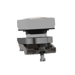 1 pcs - Schneider Electric Harmony XB4 Series Green, Red Illuminated Spring Return Push Button Head, 22mm Cutout, IP66, IP67,