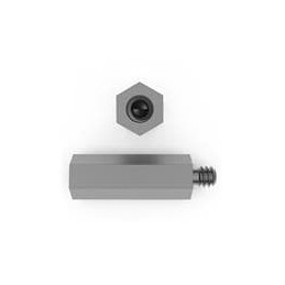 10 pcs : 4545-440-AL - Standoffs & Spacers 1/4 Hex X 1-3/16 Length Hex Male-Female Standoff