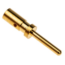 10 pcs - Bulgin Male Crimp Circular Connector Contact, Wire Size 24 - 20 AWG