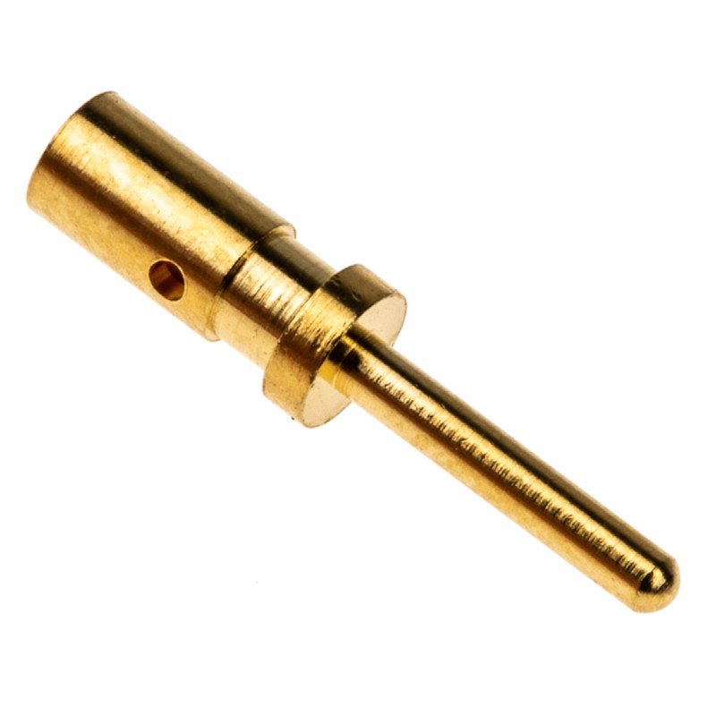 10 pcs - Bulgin Male Crimp Circular Connector Contact, Wire Size 24 - 20 AWG