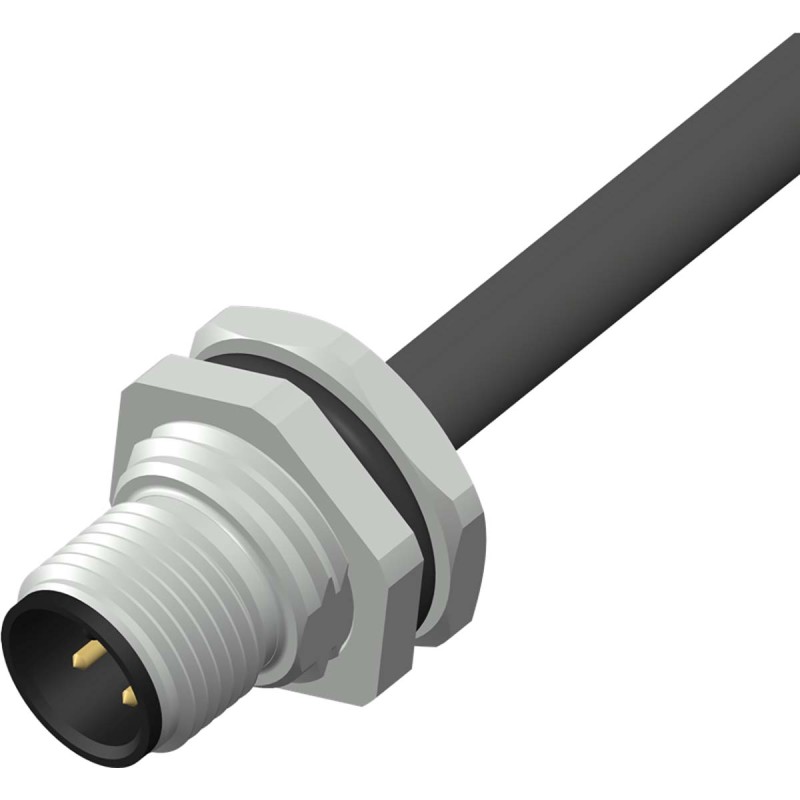 1 pcs - RS PRO Circular Connector, Front Mount, M12 Connector, Socket, Male, IP67