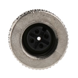 1 pcs - Telemecanique Sensors Circular Connector, 4 Contacts, Cable Mount, M12 Connector, Socket, Female, IP67, XZCC Series