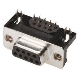 1 pcs - ASSMANN WSW A-DF 15 Way Right Angle Through Hole D-sub Connector Socket, 2.77mm Pitch