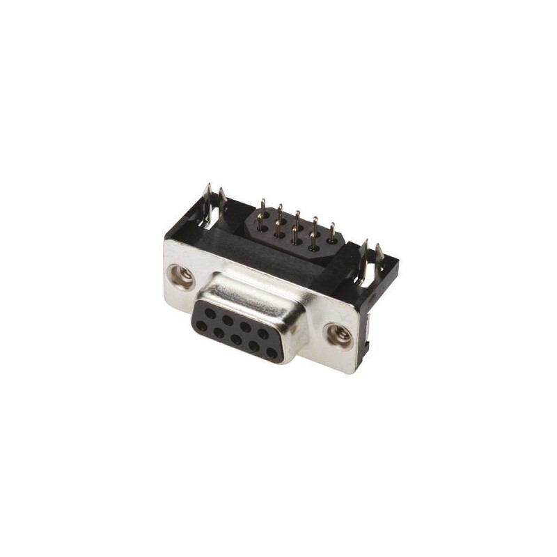 1 pcs - ASSMANN WSW A-DF 15 Way Right Angle Through Hole D-sub Connector Socket, 2.77mm Pitch