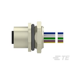 1 pcs - TE Connectivity Circular Connector, 12 Contacts, Front Mount, M12 Connector, Socket, Female, IP67