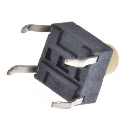 1 pcs - White Tactile Switch, SPST 50 mA @ 12 V dc 3.6mm Through Hole