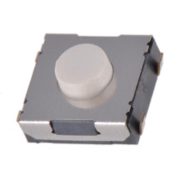 1 pcs - White Tactile Switch, SPST 50 mA @ 12 V dc 1.1mm Surface Mount