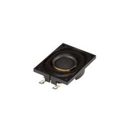 10 pcs : CMS-272006-18E - Speakers & Transducers 27mm x 20mm rectangular, 6.5mm deep, Cloth, NdFeB, 1W, 8ohm, 650Hz, eyelets