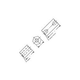 10 pcs : FC2136-632-SS - Standoffs & Spacers 1/4 HEX STANDOFF FEMALE SS 3in