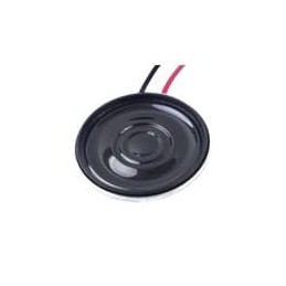 10 pcs : CLS0282MA-L152 - Speakers & Transducers speaker, 28 mm round, 5 mm deep, PET, Nd-Fe-B, 500 mW, 8 ?, 550 Hz, 152 mm wire