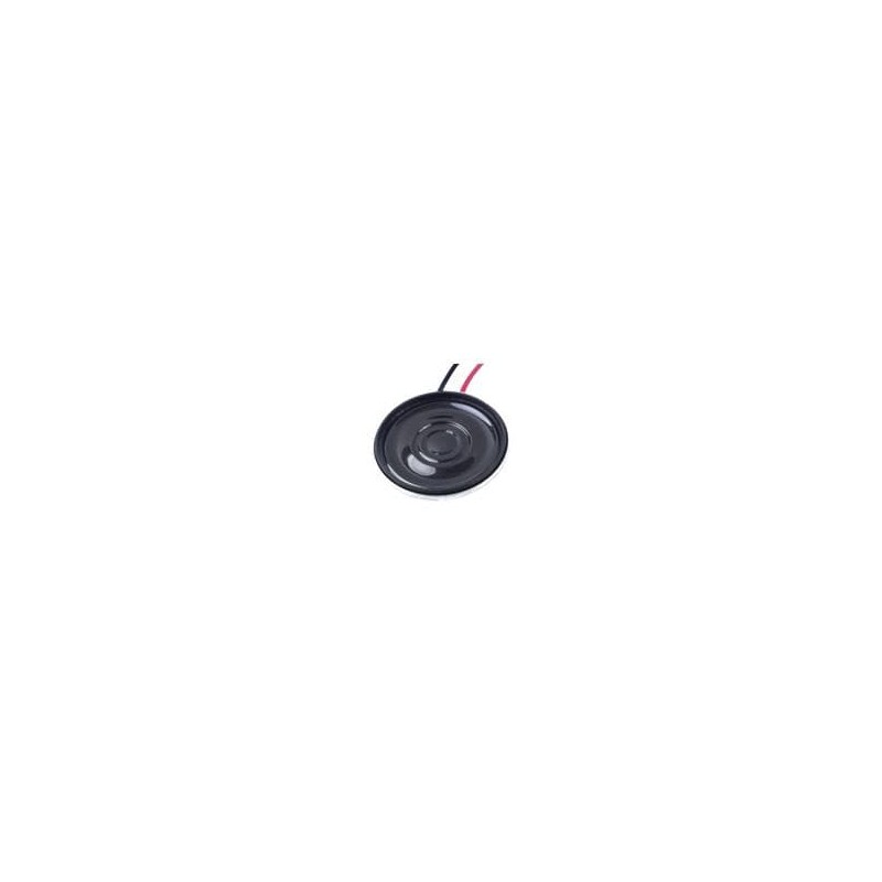 10 pcs : CLS0282MA-L152 - Speakers & Transducers speaker, 28 mm round, 5 mm deep, PET, Nd-Fe-B, 500 mW, 8 ?, 550 Hz, 152 mm wire