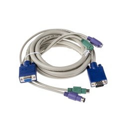 1 pcs - RS PRO Female PS/2 x 2, VGA to Male PS/2 x 2, VGA KVM Cable