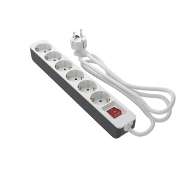 1 pcs - RS PRO 5m 6 Socket Schuko Socket, 250 V, IP20