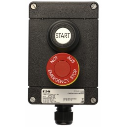 1 pcs - Eaton Push Button Control Station, 2 Cutouts, IP67