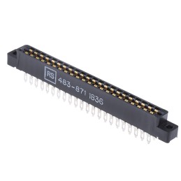 1 pcs - Cinch Edge Connector, 44-Contacts, 3.96mm Pitch, 2-Row, Solder Termination