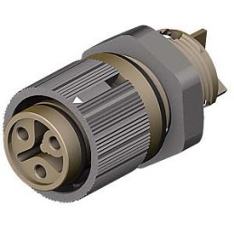1 pcs - Wieland RST Mini Series Mini Connector, 3-Pole, Female, 1-Way, Panel Mount, 16A, IP66, IP68, IP69