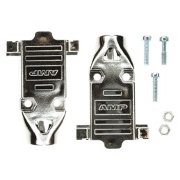 1 pcs - TE Connectivity AMPLIMITE Series Metal Plated Plastic D Sub Backshell, 9 Way