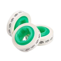 3 pcs - 3M Adhesive Cable Markers, Pre-printed '6'