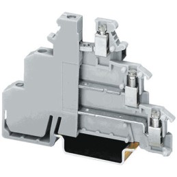 1 pcs - Phoenix Contact DIKD 1.5 Series Grey DIN Rail Terminal Block, Triple-Level, Screw Termination
