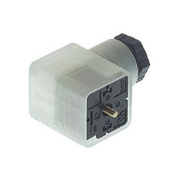 1 pcs - Hirschmann GDML 2P+E DIN 43650 A, Female Solenoid Valve Connector, with Indicator Light, 110 V Voltage