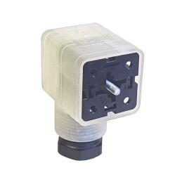 1 pcs - Hirschmann GDML 2P+E DIN 43650 A, Female Solenoid Valve Connector, with Indicator Light, 110 V Voltage