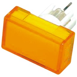 1 pcs - Omron Yellow Rectangular Push Button Lens for Use with A3D Series