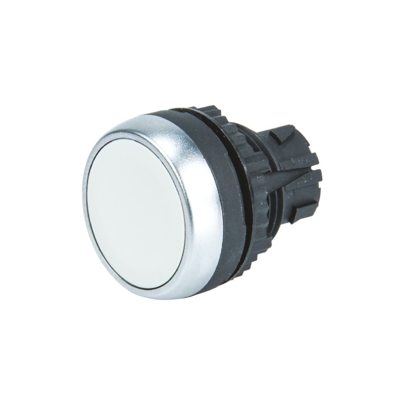 1 pcs - BACO White Spring Return Push Button Head, 22mm Cutout, IP66